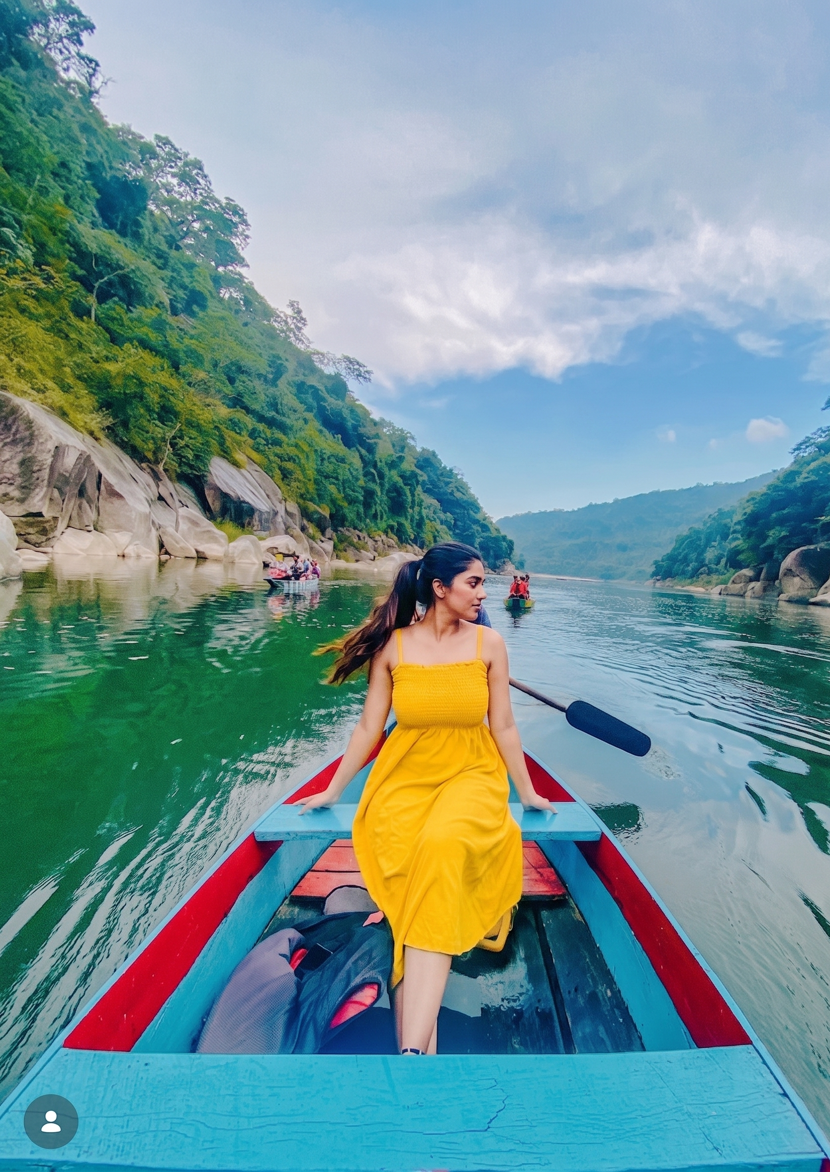 Boating at Dawki